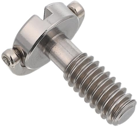 PAMINGONO Vite per Treppiede in Acciaio Inox 1/4 Anello a d per Piastra di Montaggio a Sgancio Rapido Compatibile Fotocamere Mirrorless e Reflex Accessorio per Montaggio Stabile in