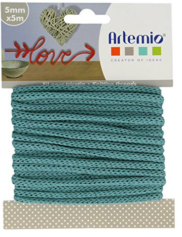 Artemio - Ovillo de Hilo para Tejer (5 mm x 5 m), Color Azul Turquesa