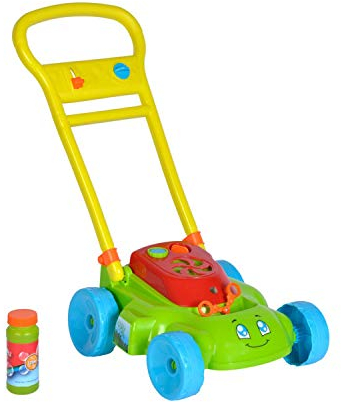 Simba Bubble Fun Soap Bubbles Lawn Mower, Colourful for Kids over 3 Years