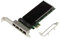 KALEA-INFORMATIQUE Scheda controller di rete PCIe 2.0 x1 a 4 porte RJ45 Quad GIGABIT con chipset Intel 82576. Staffe a basso e alto profilo