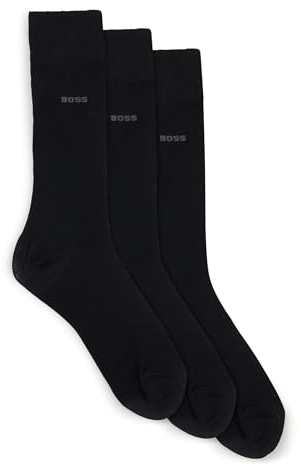 BOSS Herren 3p Rs Uni Sp Cc Socken, New - Black1, 43-46 EU