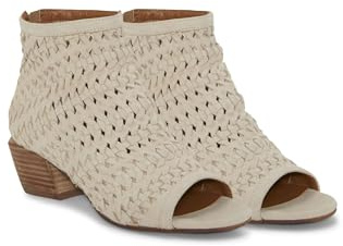 Lucky Brand Women's Mofira Woven Peep Toe Bootie Ankle Boot