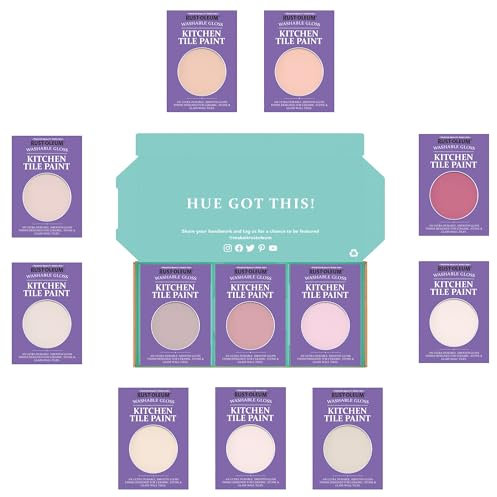 Rust-Oleum Kitchen Wall Tile Paint in Gloss Finish – Sweet Pinks Tester Box