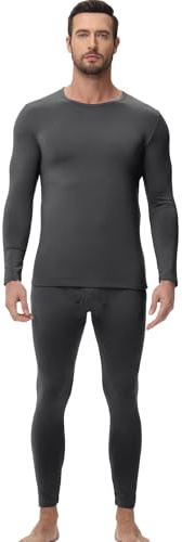 wirarpa Men's Thermal Underwear Set Long Johns Top & Bottom | Fleece Lined Base Layer, Thermal Leggings, Winter Warmth, Long Sleeve