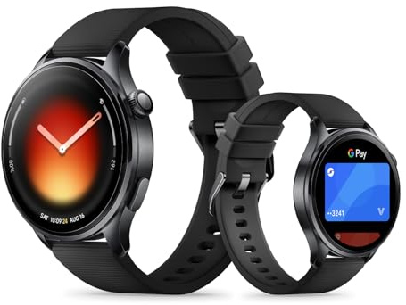 Xiaomi Watch 5 Smartwatch 47mm, Google Wear OS, AI, batteri 6gg, Svart | 1,54 tum safirskärm, 78 % skärmförhållande, GPS fitnessspårare, 60 s hälsokontroll, EKG, 150+ Sport, gestkontroll