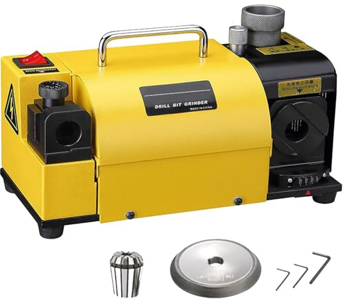Affilatrice per punte da trapano, smerigliatrice da 3 mm-13 mm/3 mm-15 mm, angolo regolabile da 90° a 140°, affilatrice portatile con pinze, strumento di affilatura efficiente per officina e casa