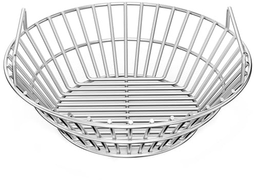 onlyfire only fire #8537 Cesta de cenizas de carbón, porta carbón de acero inoxidable con asas, accesorios para parrilla, compatible con Kamado Joe Classic