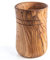 Porte-ustensiles en bois d'olivier naturel - Porte-ustensiles de cuisine décoratif - Porte-accessoires de salle de bain en bois - Cuillères de cuisine pot à ustensiles Darido
