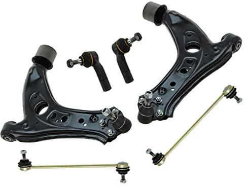 ATEC Germany 2x bras de suspension avant en bas à gauche à droite avec articulation porteuse, 2x tête de barre d'accouplement, 2x support pendulaire