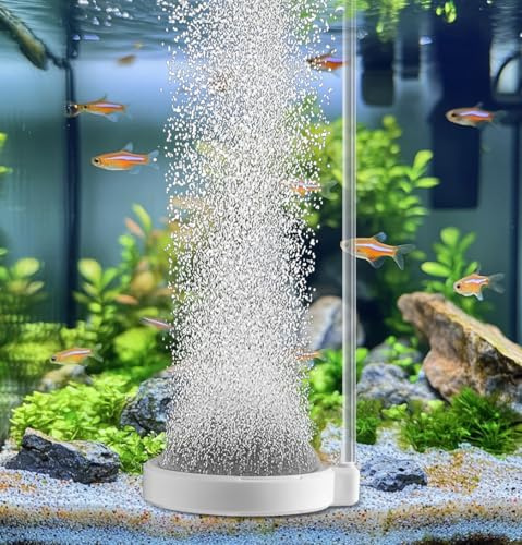 BLOTFISH Burbujeador convexo de piedra de aire para acuario, accesorios de aireador de piedra de nano burbujas de aire para pecera (4 pulgadas, para 35-100 galones)