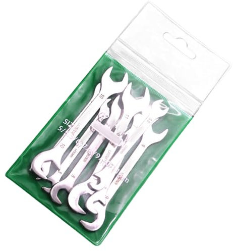 TRHEEE 8/10-teiliges kleines Schraubenschlüssel-Set, hochfester Stahl, Doppelmaulschlüssel, Werkzeuge für Autoreparatur und Bastelprojekte