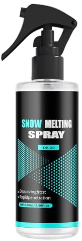 Vitsrisea Spray Sbrinatore per Parabrezza Auto 100ML | Spray Antigelo Rimuovi Ghiaccio - Agente Sciogliente Neve per Automobile Veicolo Congelatore Finestrino Camion Rimorchio Trattore Frigorifero