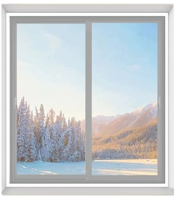 120x200 cm(47x79) Coupe-Vent，Film Isolant Fenêtre Thermique，Sans perforation，facile à nettoyer et à entretenir，pour Salon Chambre, Personnalisé(120x120 cm(47x47))
