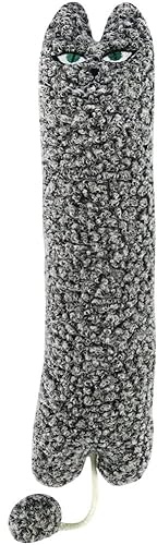 FAKKA Silvervine Matatabi Cojín para Gatos y Gatitos, Juguete para Gatos, Cojín Grande de 41 cm con Forma de Gato