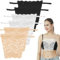 LEEQ Cache décolleté - Femme Dentelle A Clipser Faux Camisole Soutien-Gorge Insérer Recouvrir Modestie Panneau Gilet, Haut Imitation Caraco Bandeau en Dentelle Cache-décolleté(6 Pièces)