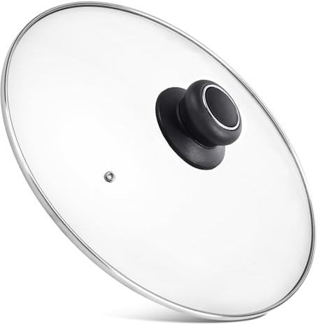10 Inch Pan Lid 10 Tempered Glass Lid for Frying Pan, Skillets, Pans, Pots and Wok, Heat Resistant Handle