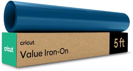 Cricut HTV Heat Transfer Vinyl | 1.5 m | Navy Blue | Iron-On HTV Vinyl for Fabric, Perfect for Custom T-Shirts & DIY Clothing