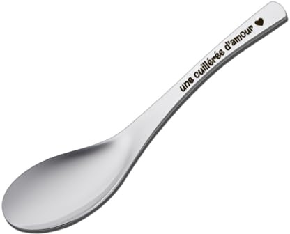 Regalos para pareja enamorada de una cucharada de amor, cuchara de sopa, idea de regalo para mujer, hombre, cumpleaños, para hijos, hijas, cuchara de postre helado