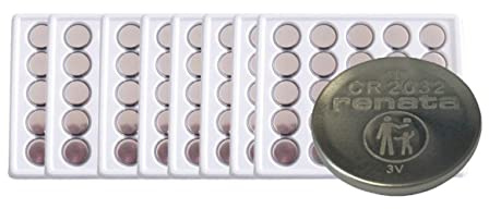 Renata CR2032 Litio Botón 3V 260mAh - Bandeja 200 Unidades en Bulk