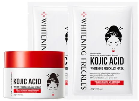 Crème Anti-Âge à l'Acide Kojique pour le Visage - Anti-Rides et Anti-Taches pour la Mélanine