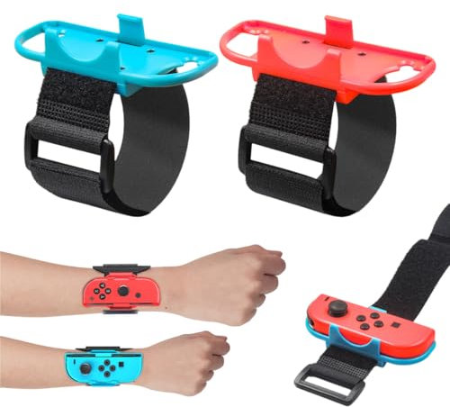 VODAFQS 2 Stück Just Dace Armband, Kompatibel mit Ninted Switc, Armbänder für Just Dace 2024, 2023, 2022, 2021, Joy-Con Armbänder für Erwachsene und Kinder