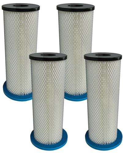 vhbw 4x Filtro reemplaza Pullman ASR972901HD009, 200700070, 20070070A para aspiradora - filtro Hepa azul blanco