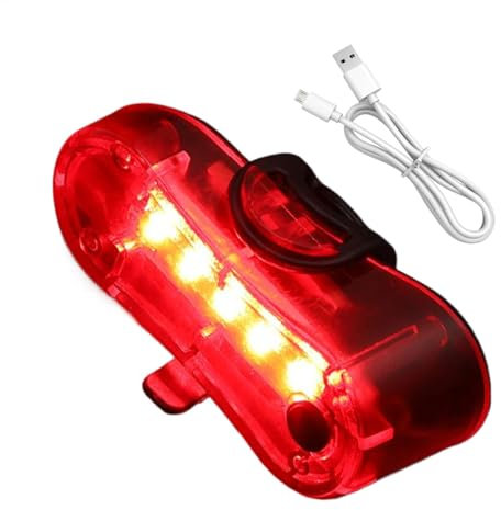 Cycle Lights for Night Riding - Waterproof Light for Cycle | Multifunctional Bikes Lighting Tools, Rechargeable Scooter Red Taillight for Outdoor