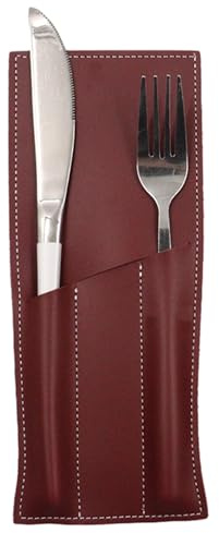 Funda de cubiertos de cuero - Funda de almacenamiento de de material de PU, cubierta de almacenamiento para mesa a prueba de aceite | Estuche protector de cubiertos para comedor y cocina, bo