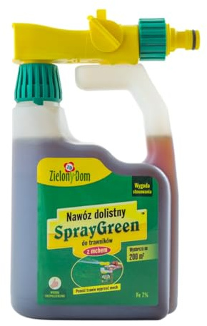 Concime Liquido per Prato Antimuschio 950ml - NPK con Ferro - Contro Muschio