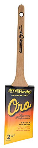 ArroWorthy++Oro++2.5+in.+W+Angle++Paint+Brush