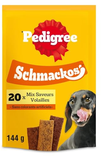 Pedigree hundgodis, hundgodis, smackos med kyckling, 180 st. (9 x 20 st.)