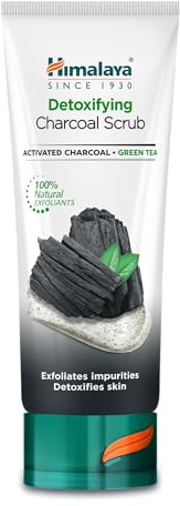 Himalaya Detoxifying Face Scrub With Activated Charcoal and Green Tea that Exfoliates, detoxifies skin | Nourishes and moisturizes skin | Delivers fresh matte finish free from shine and oil -150ml