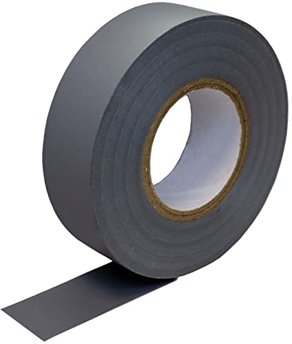 Lumonic 1 Rolle PVC Isolierband 19mm x 20m Klebeband grau Isoband I Geeignet für Elektriker und Bastler I Isolierklebeband in verschiedenen Längen und
