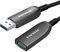 SOEYBAE USB 3.0 Optisches Verlängerungskabel 5m, USB 3.0 Glasfaser Kabel, AOC Kabel,High Speed 5 Gbit/s Faser männlich zu weiblich, kompatibel mit Drucker, Laptop, Festplatten