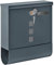Wall Mounted Letterbox Modern Mailbox Lockable Mail Box Galvanised Steel Post Box with Copper Lock Newspaper Holder for Outside Wall Anthracite Grey