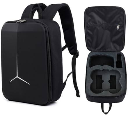 LiLiLiTok Reseryggsäck för DJI AVATA 2, ryggsäck, bärväska för AVATA 2 drönare och batteritillbehör, förvaringsväska svart ryggsäck (36 x 26,5 x 11,5 cm), svart, Large, portfölj