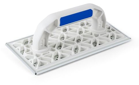 MINOVA Schleifbrett - Raspelbrett für Styropor - Reibebrett mit verzinktem Stahlblech-Raspelbelag - 270 x 130 mm - Egalisierungsbrett - Schleifer - Handschleifer