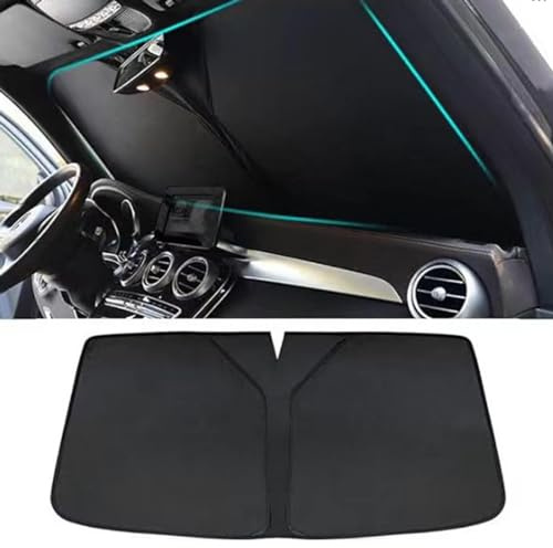 Compatible con KIA Sportage NQ5 Hybrid 2022-2024, parasol para parabrisas de automóvil, parasol integrado negro para parabrisas de coche, parasol para coche