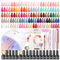 PEACECOLOR 65Pcs Kit Ongle Gel UV Complet avec Lampe Ponceuse pour Ongles, 35 Couleus Vernis Semi permanent Nude Rouge Bleu Marron Vert et Base Top Coat Kit de Manucure pour Débutant