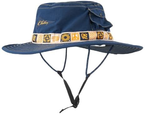 Chapeau de soleil style pêcheur coloré pour le camping, le surf et les vacances – Large bord, protection UV, antidérapant