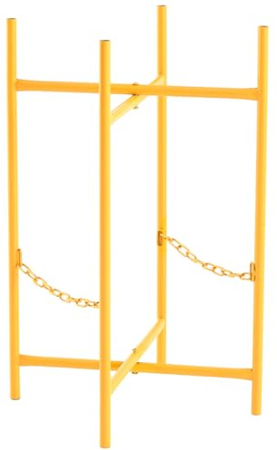 Blulu Stable Mortar Stand, Adjustable Folding Mortar Board Stand with 2 Secure Chains for Supporting Pan and Boards in Masonry Construction
