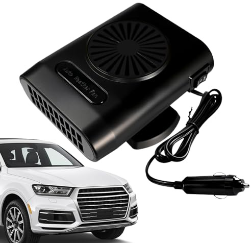 Patifirst Chauffage Voiture,Rotation 360 Degrés Chauffage Défroissant 12V/24V | Pièces De Rechange Automobiles Pour Dégivrage Rapide Anti Buée D Urgence En
