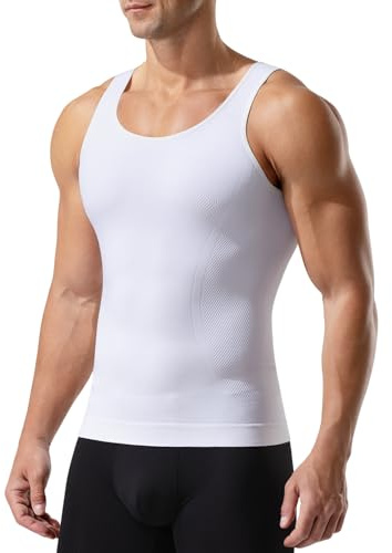 Casey Kevin Canottiera Uomo Compressione Uomo Shapewear Canotta Contenitiva Snellente Intimo Sportivo Elasticizzato Fitness