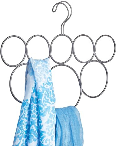 iDesign Scarf Holder for Closet – Classico Collection – Chrome