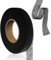 Redamancy Saumband Zum Aufbügeln - 64 m Klebeband, 20mm Breite - Selbstklebendes Bügelband Zum Reparieren Von Stoff, Vorhang, Gardinen, Hosen, Kleidung, Jeans (Schwarz)