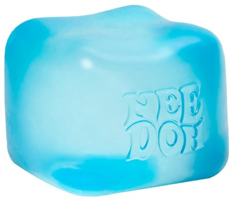 Schylling NeeDoh Nice Cube - Giocattolo sensoriale da schiacciare con squish super solido, cubo da 5,7 cm