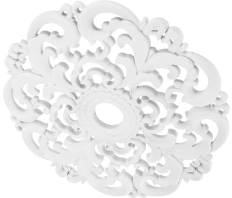 Garneck Dekorativer Deckenrosetten Mit Klassischem Euro-Design Filigranes Offenes Muster Vielseitige Pendelleuchten-verkleidung Einfache Montage Schöne Wohnzimmer Schlafzimmer-deko Langleb