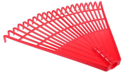 Didiseaon Rastrello da Giardino e Denti Ravvicinati in Plastica 21 Denti per Pulizia di Giardini e Raccolta Foglie , Ampia Area di Lavoro per Terreni Esterni