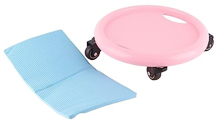 Disque de rouleau d'entraînement abdominal ABS Fitness Trainer 4 rouleaux Silencieux Glissement lisse Disque de roue d'exercice de force pour les entraînements de gymnastique à