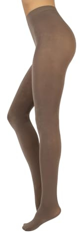 CALZITALY Collants Opaques en Microfibre Épais pour le Quotidien | Noir, Beige | S, M, L, XL | 100 DEN | Fabriqué en Italie